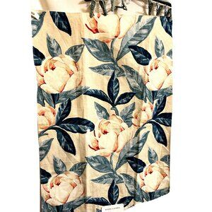 Ralph Lauren Floral Canvas Fabric Linen Cotton Pink Rose Soil Oil Repellent  NWT